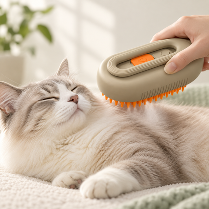 PawWell Steambrush™ — Mist-Assisted Grooming Brush